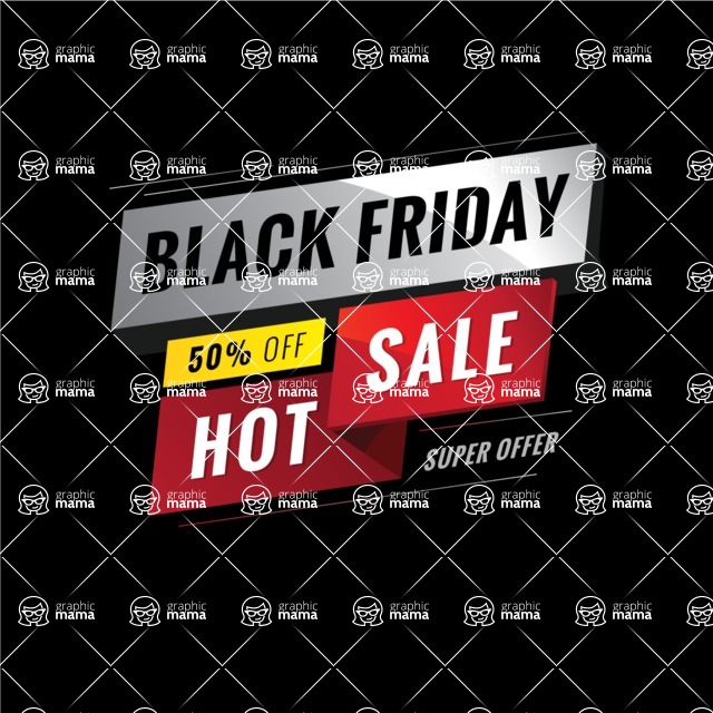 Sale Banner Templates Collection - Black Friday Sale Vector Banner